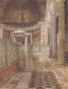 Alma-Tadema, Sir Lawrence Interior of the Church of San Clemente (mk23) Spain oil painting artist